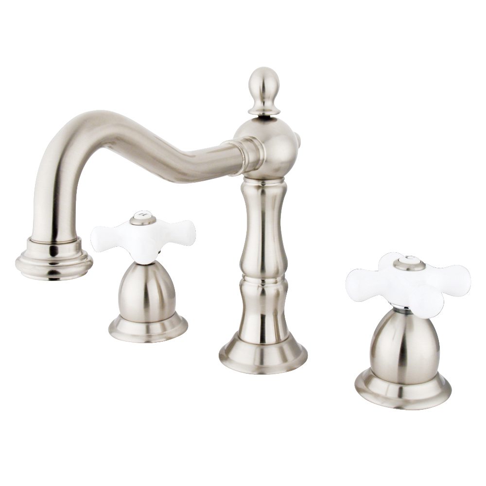 Kingston Brass KS1978PX Heritage Widespread Lavatory Faucet with Brass