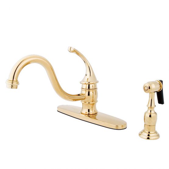 Kingston Brass KB3572GLBS 8" Centerset Kitchen Faucet with