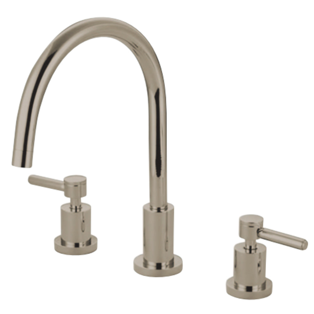Kingston Brass KS8726DLLS Concord Widespread Kitchen Faucet, Polished