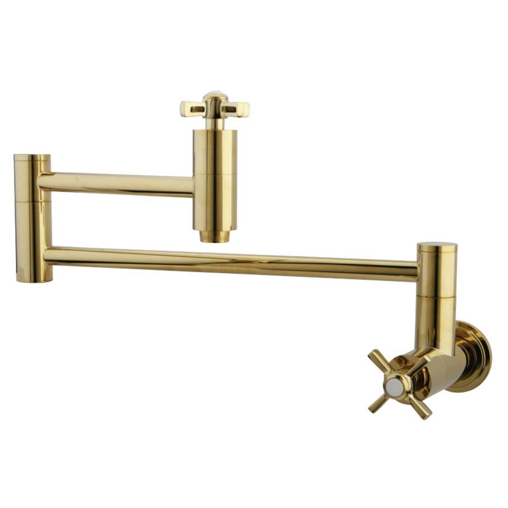 Kingston Brass KS8102ZX Pot Filler, Polished Brass Kingston Brass
