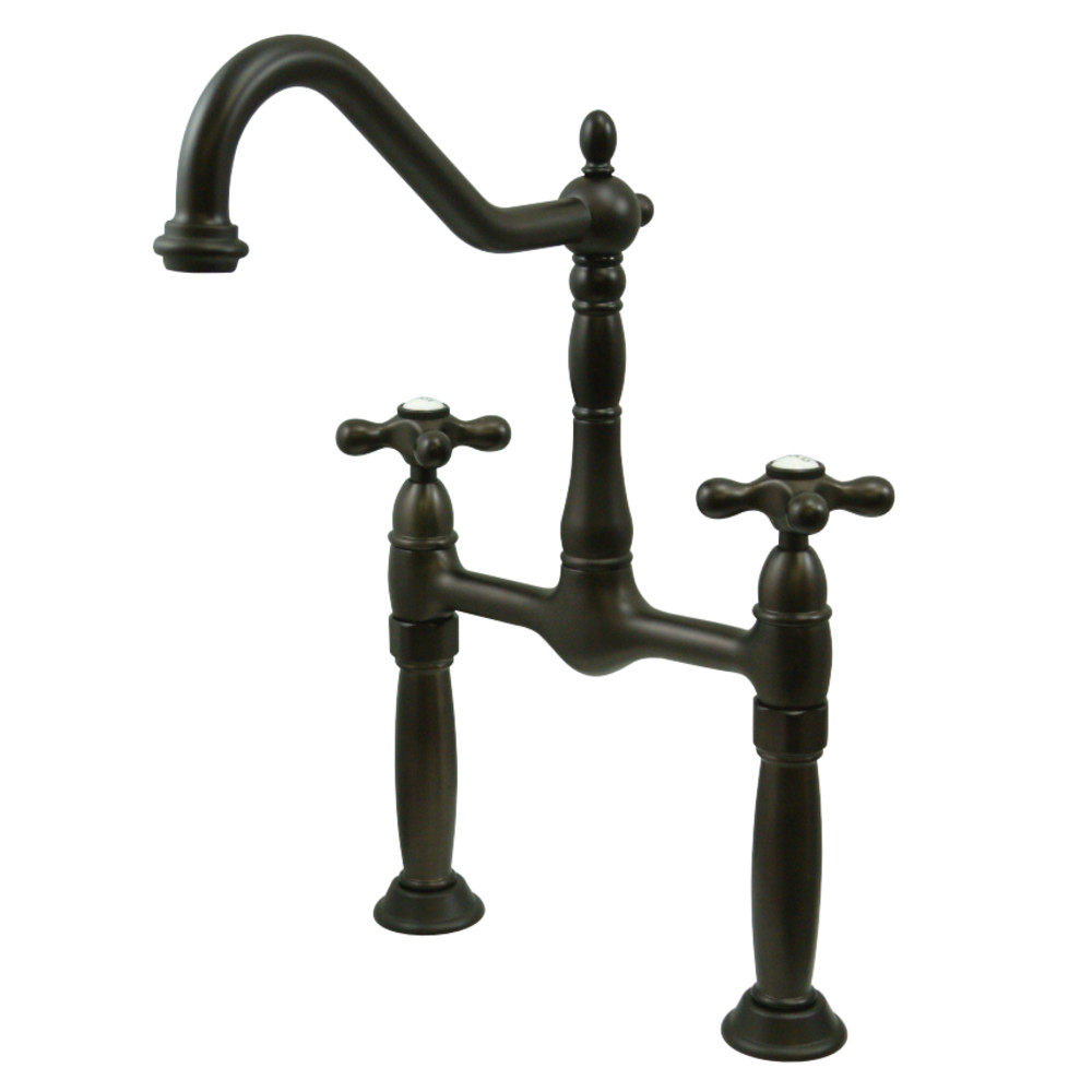 Kingston Brass KS1075AX Victorian Vessel Sink Faucet, Oil Rubbed Bronze