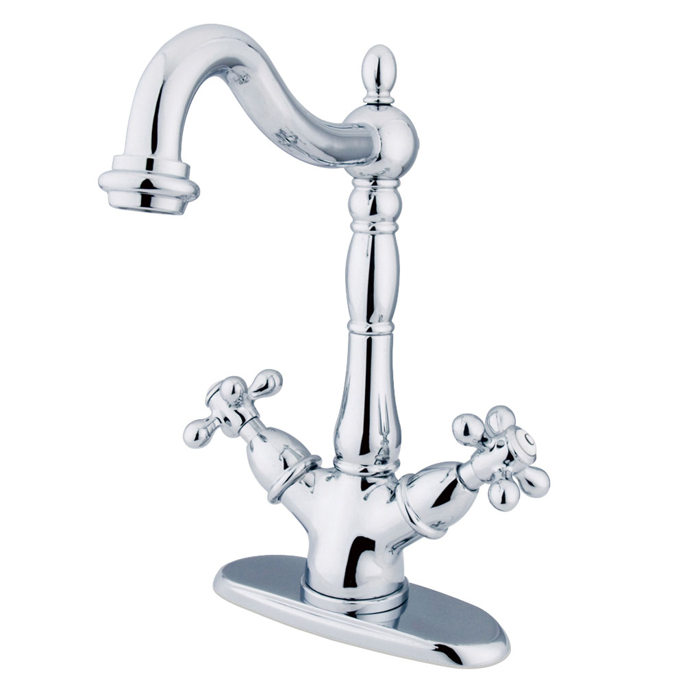Kingston Brass KS1491AX Heritage Vessel Sink Faucet, Chrome Kingston Brass