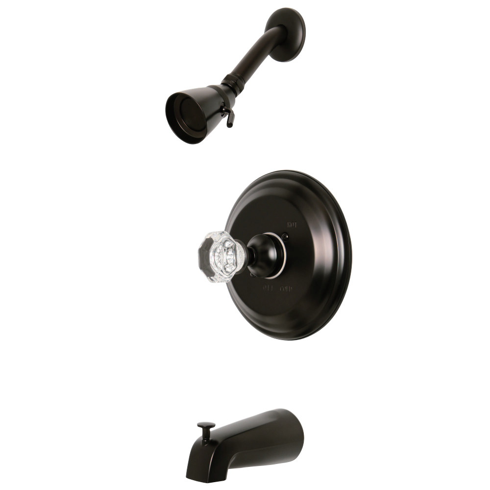 Kingston Brass KB2635WCL Celebrity Tub and Shower Faucet with Single