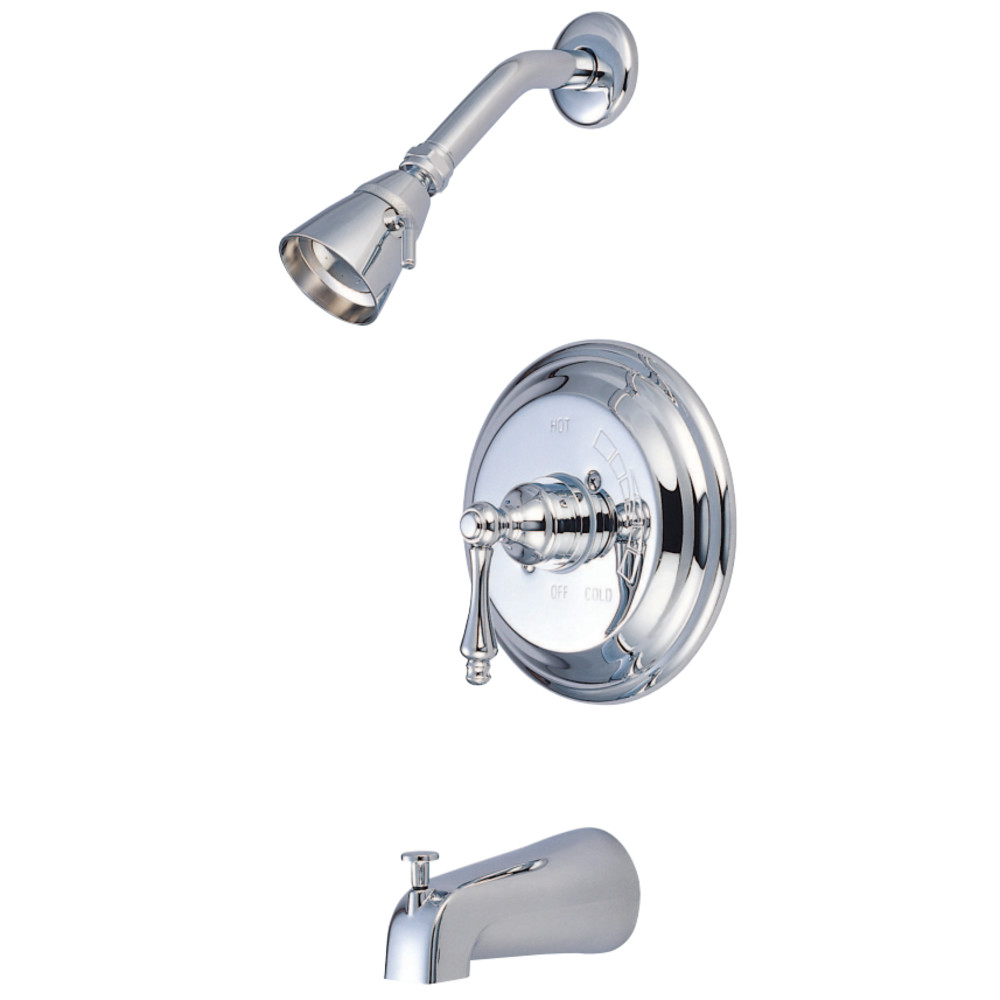 Kingston Brass KB3631AL Restoration Tub & Shower Faucet, Chrome