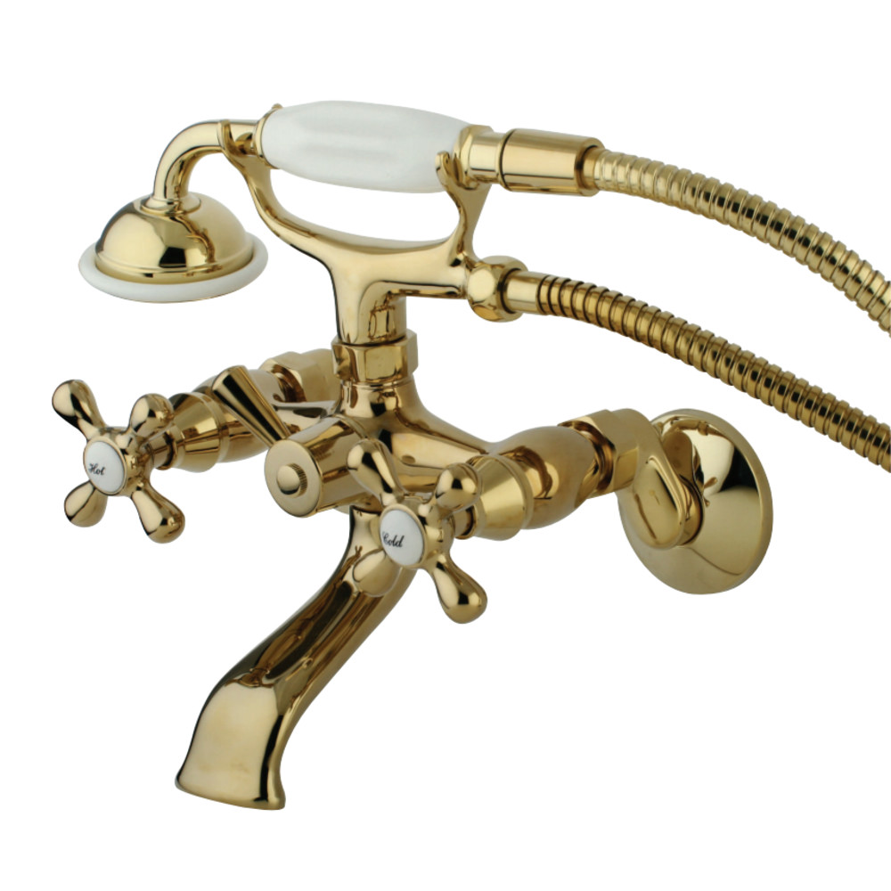 Kingston Brass KS265PB Vintage Tub Wall Mount Tub Filler with