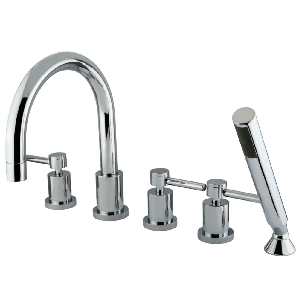 Kingston Brass KS83215DL Concord 5 Piece Roman Tub Filler Faucet with