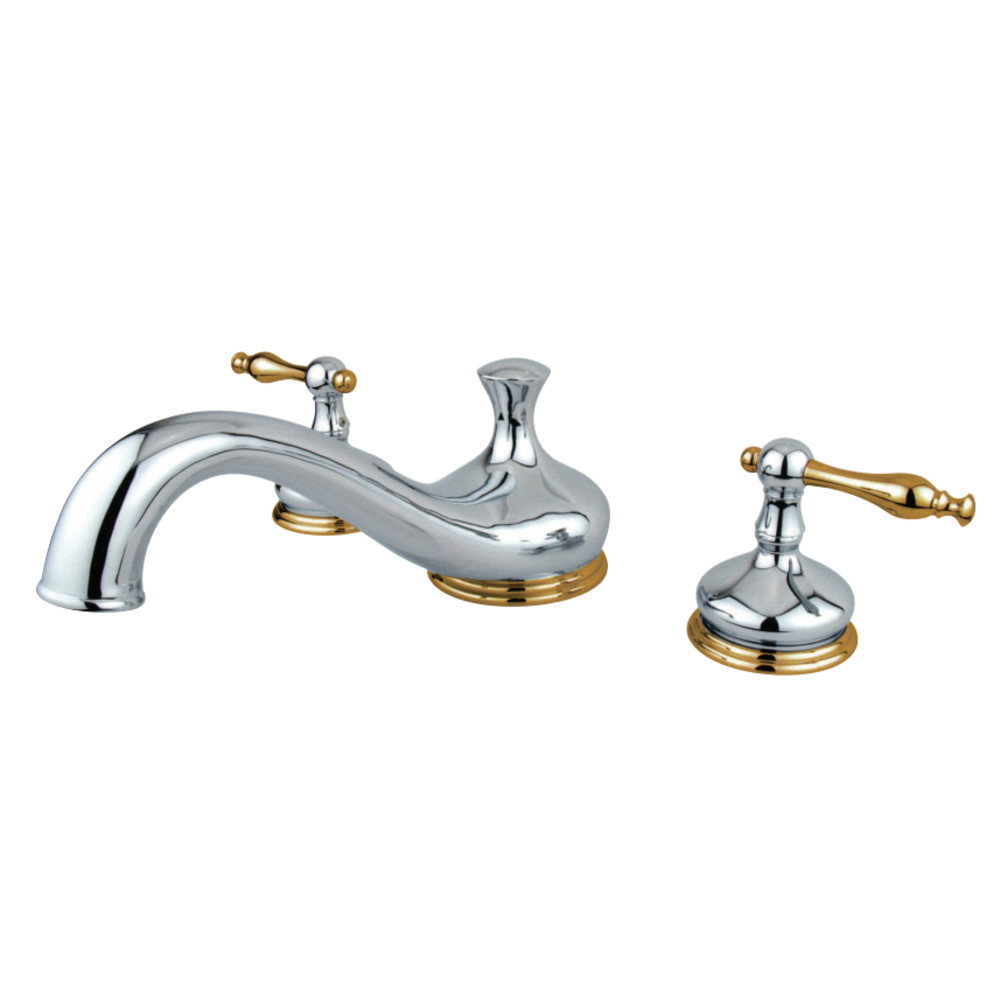 Kingston Brass Ks3334nl Heritage Roman Tub Filler Chrome Polished Brass Kingston Brass