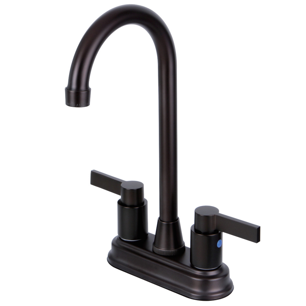 Kingston Brass KB8495NDL 4Inch Centerset Bar Faucet, Oil Rubbed Bronze