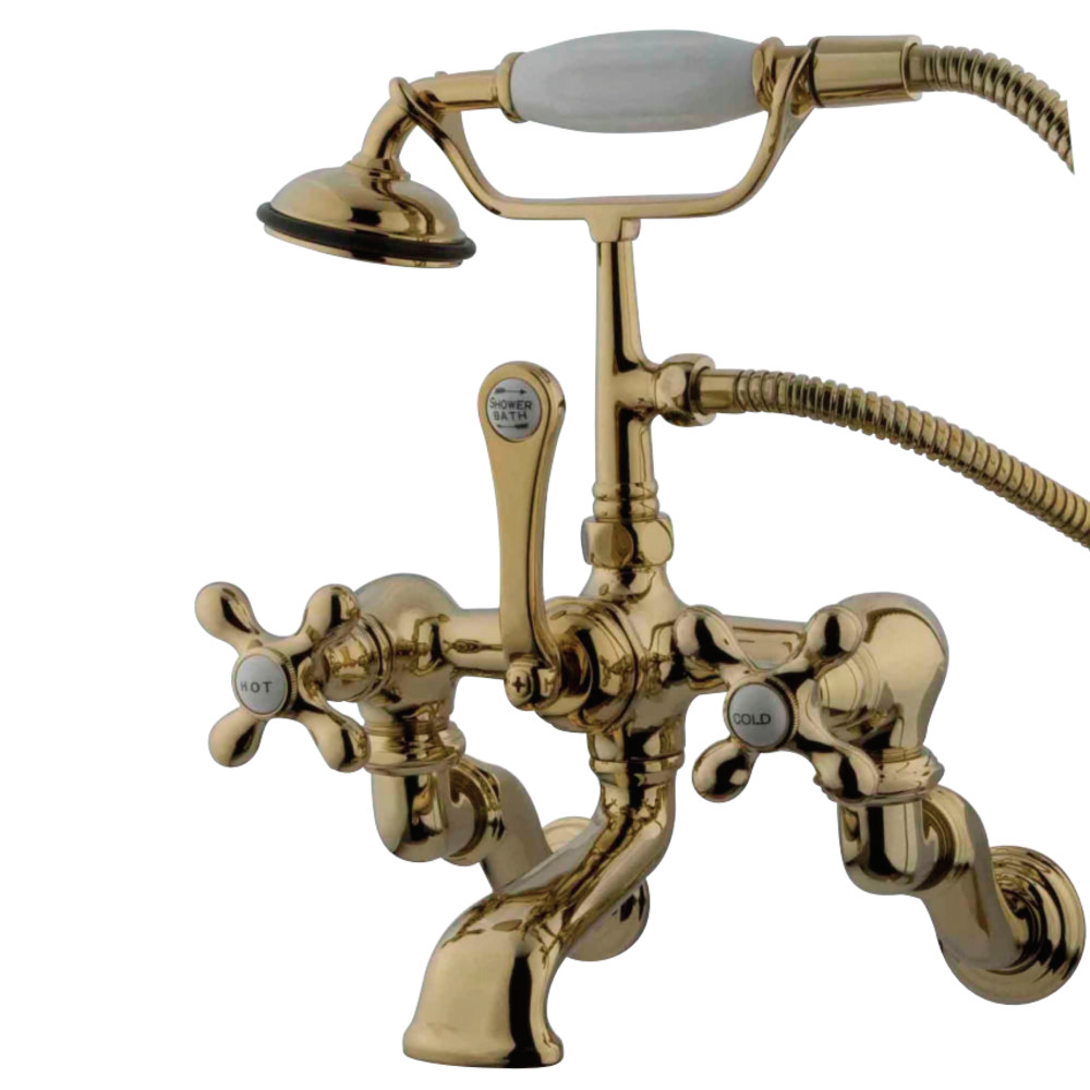 Kingston Brass CC463T2 Vintage Wall Mount Tub Filler with Adjustable