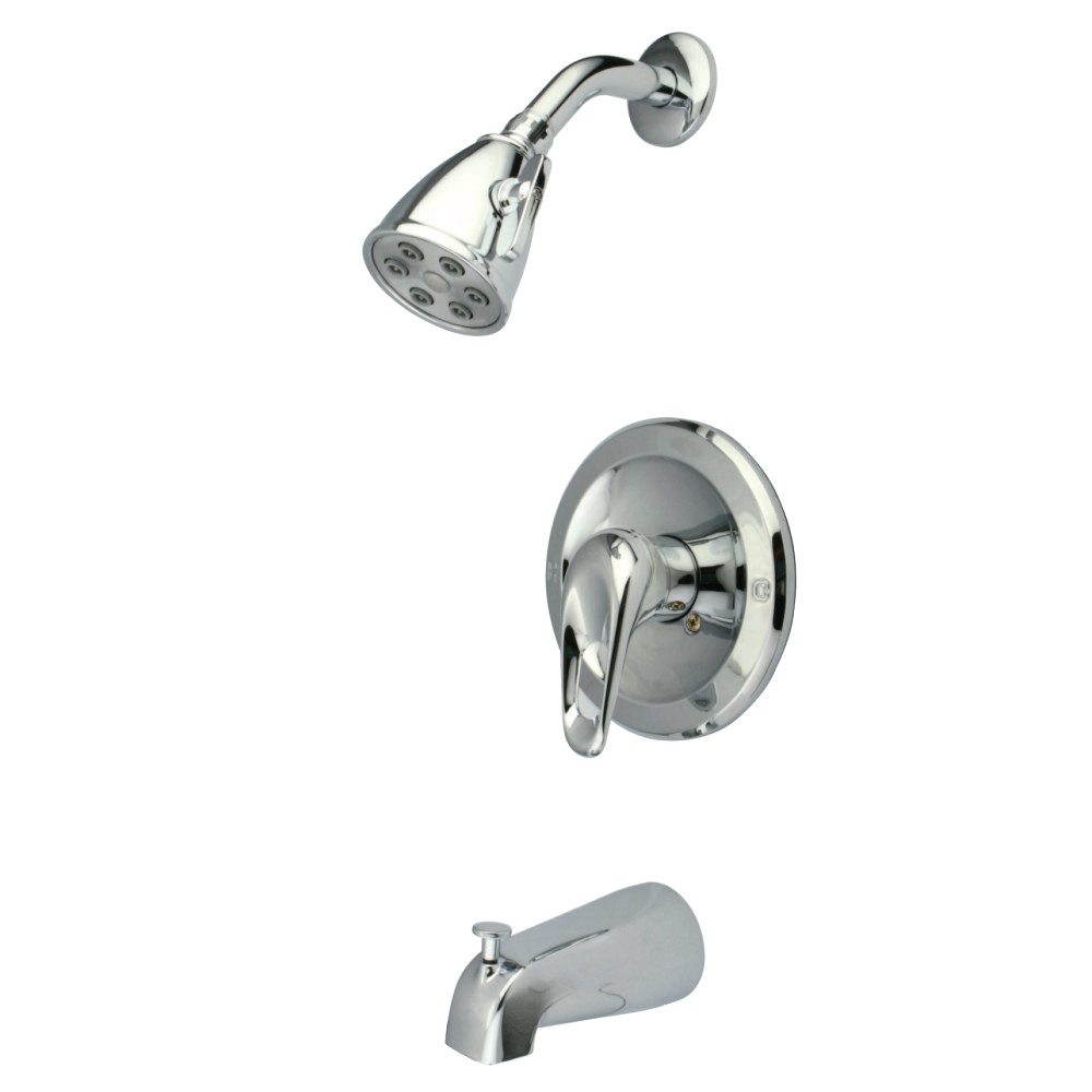 Kingston Brass KS611CK Tub and Shower Faucet, Polished Chrome