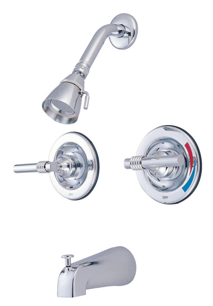 Kingston Brass KB661ML Vintage Twin Handles Tub Shower Faucet Pressure