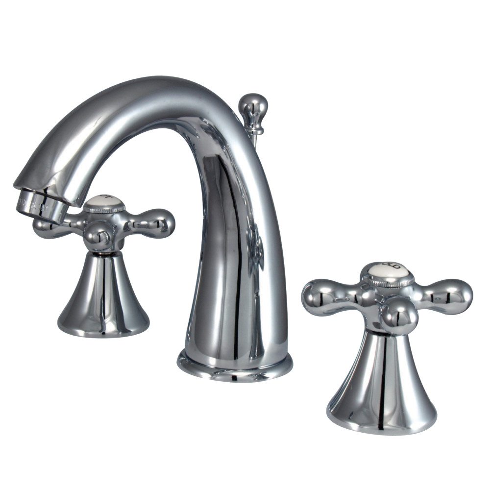 Kingston Brass KS2971AX Naples Widespread Lavatory Faucet With Metal