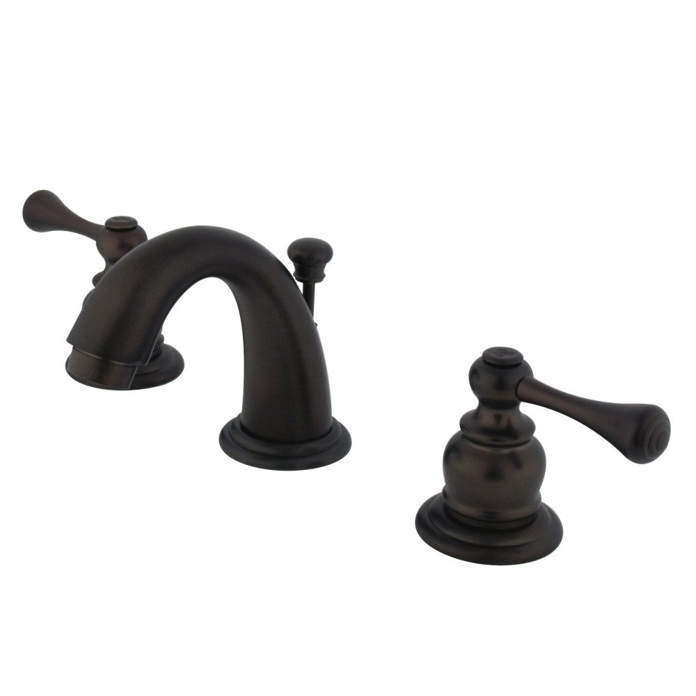 Kingston Brass KB915BL High Rise Mini Widespread Lavatory Faucet, Oil