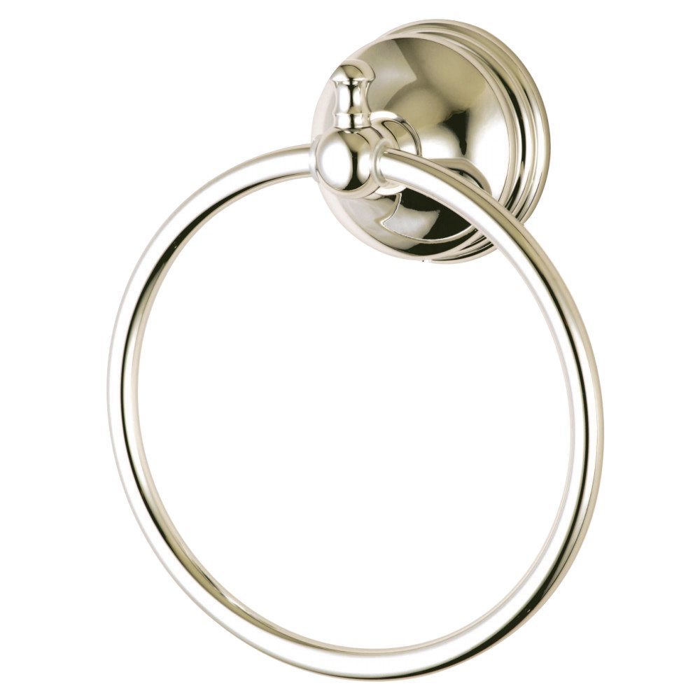 Kingston Brass BA7614PN Towel Ring, Polished Nickel ...