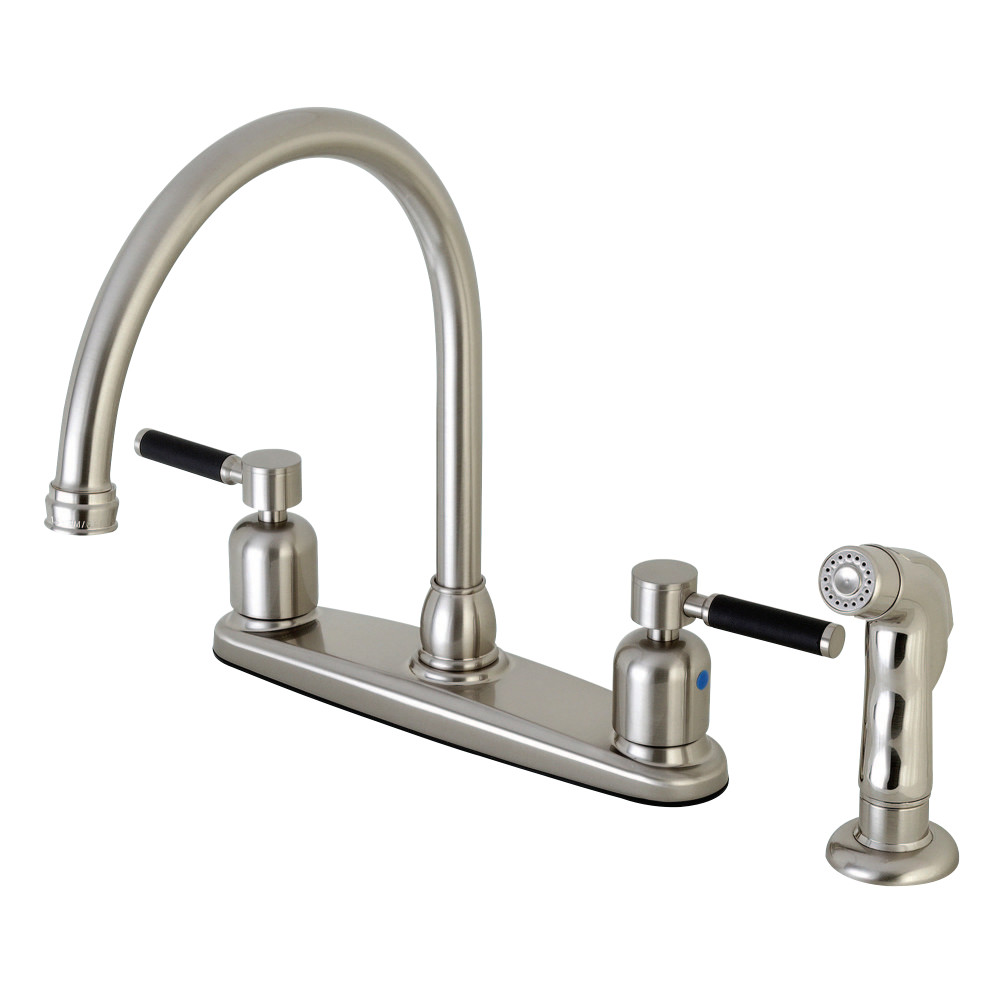 Kingston Brass FB798DKLSP Centerset Kitchen Faucet, Oil Rubbed Bronze