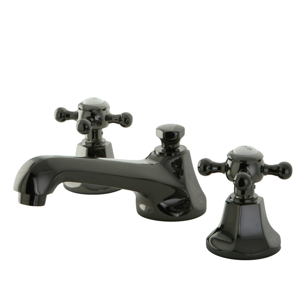 Kingston Brass NS4460BX 8Inch Widespread Lavatory Faucet, Black