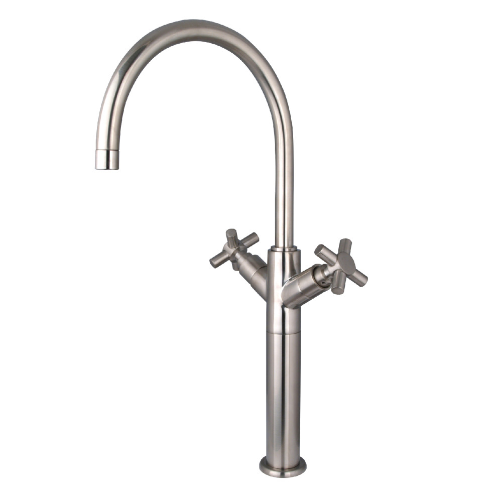 Kingston Brass KS8068JX Concord Vessel Sink Faucet, Brushed Nickel Kingston Brass