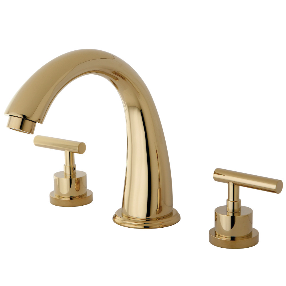 Kingston Brass Ks2362cml Manhattan Roman Tub Filler Faucet Polished Brass Kingston Brass