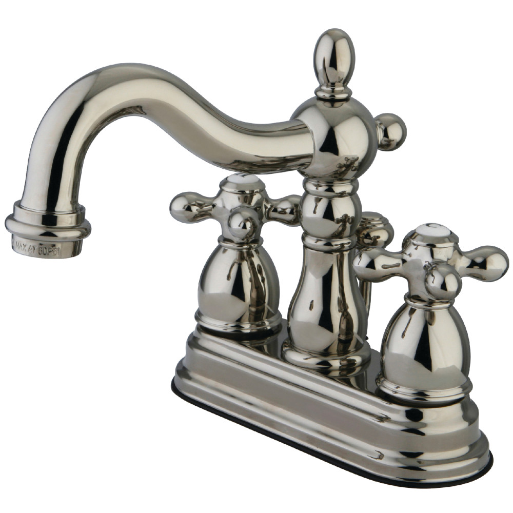 Kingston Brass Kb1606ax Heritage 4 Centerset Lavatory Faucet With Retail Pop Up Polished