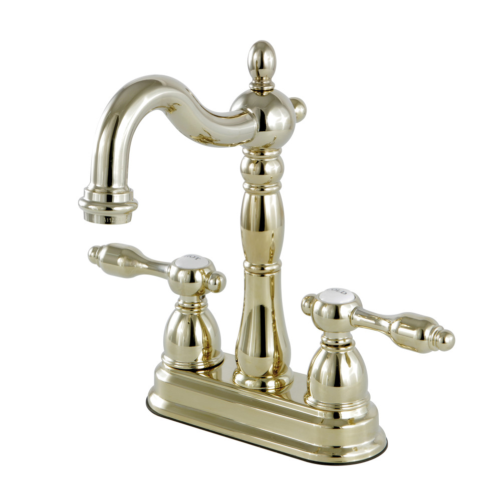 Kingston Brass KB1492TAL 4" Centerset Bar Faucet, Polished Brass Kingston Brass
