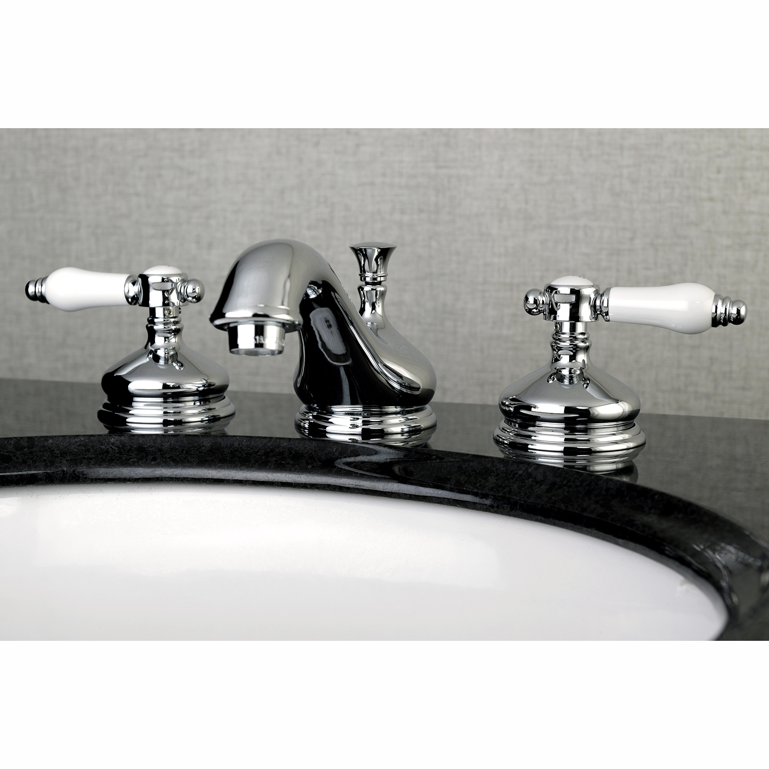 Kingston Brass KS1161BPL 8 Inch Widespread Lavatory Faucet Polished   KS1161BPL 1 1 