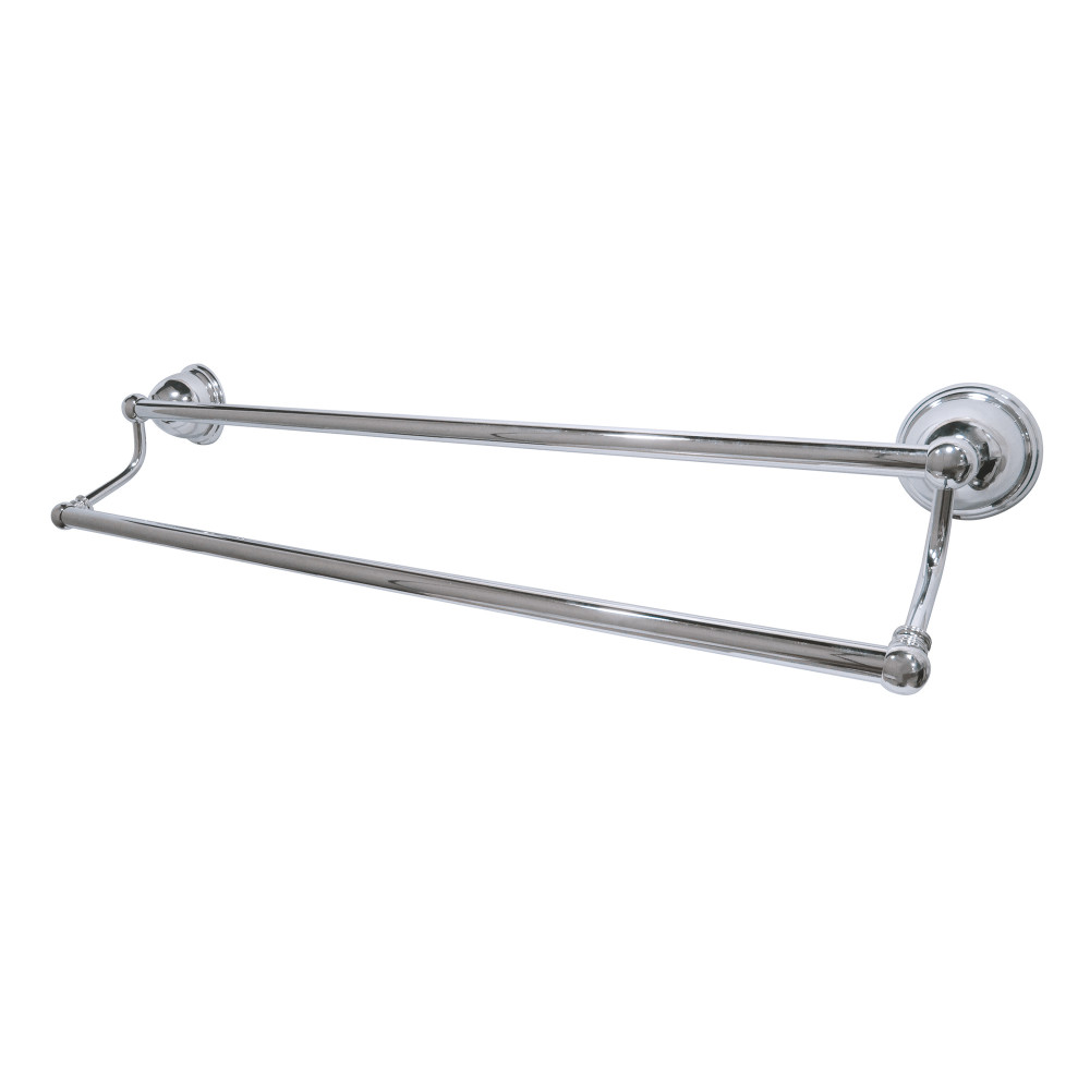 Kingston Brass BA3963C Restoration 24" Dual Towel Bar, Chrome