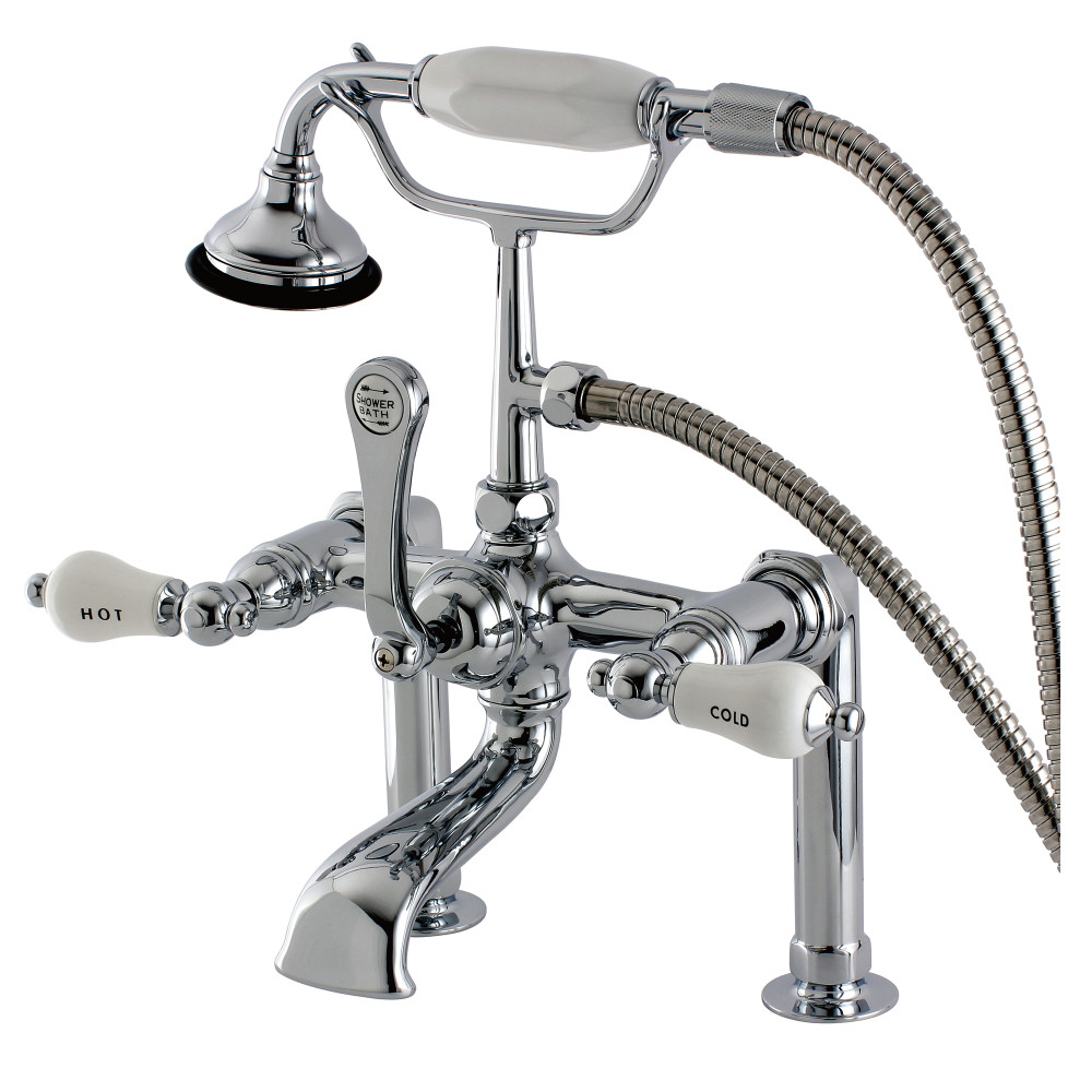 Aqua Vintage AE108T1 Vintage Deck Mount Clawfoot Tub Faucet, Chrome ... Aqua Vintage AE108T1 Vintage Deck Mount Clawfoot Tub Faucet, Chrome ...